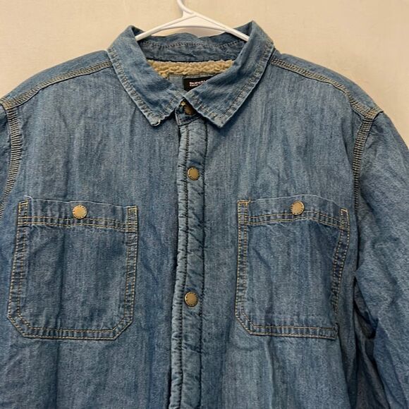 Buffalo David Bitton denim collared lined jacket Size XL New - Picture 3 of 13